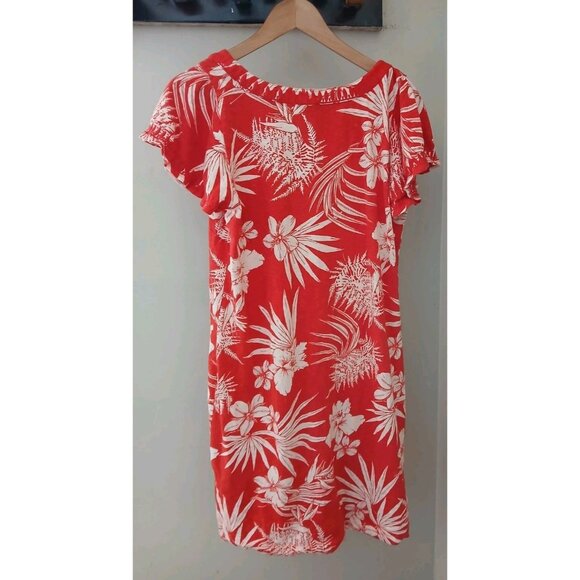 Talbots Flutter Sleeve Embroidered Shift Dress - Picture 8 of 11